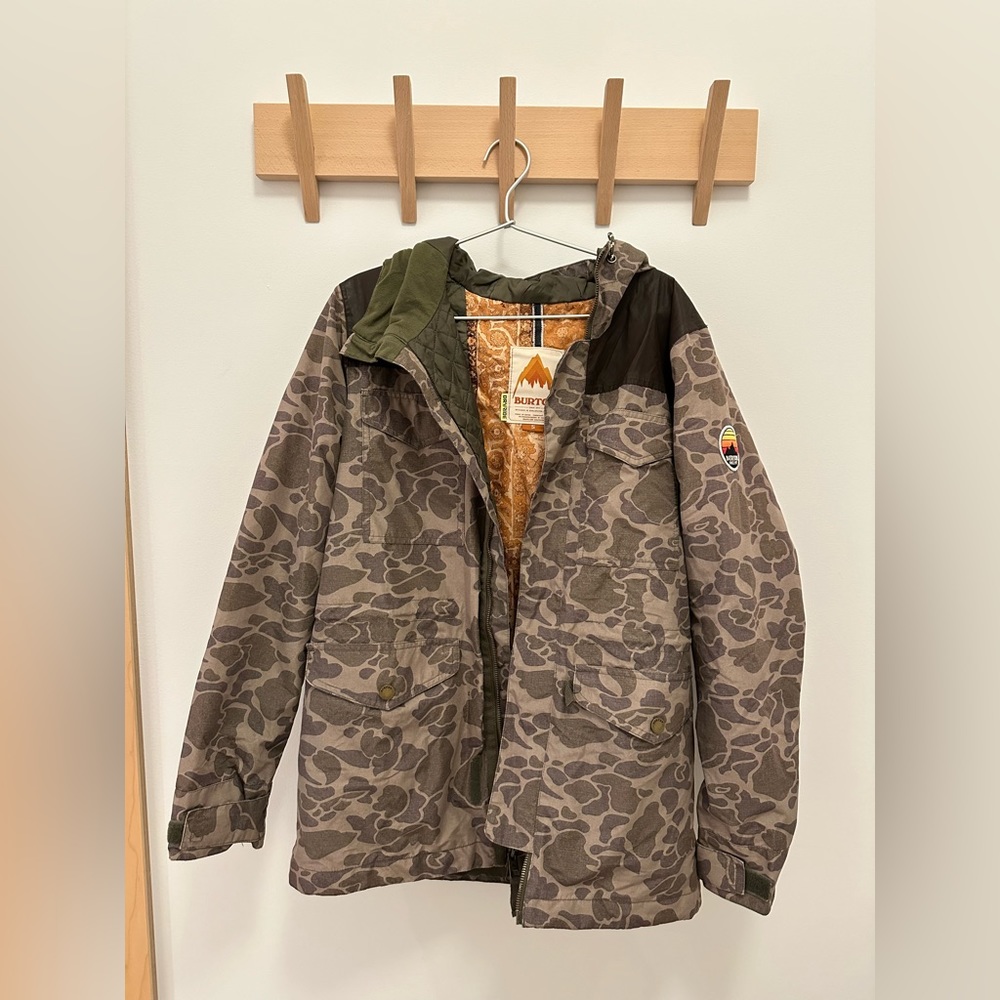 Burton Dryride Camo Snow Ski/Snowboard Insulated Jacket